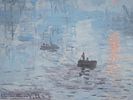 IMPRESSIONIST FRENCH LITHOGRAPH AFTER CLAUDE MONET. A lithographic print on paper after the Image - 1