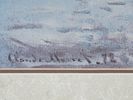 IMPRESSIONIST FRENCH LITHOGRAPH AFTER CLAUDE MONET. A lithographic print on paper after the Image - 2