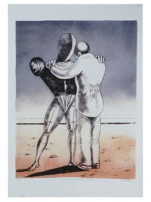 LTD ITALIAN LITHOGRAPH BY GIORGIO DE CHIRICO SIGNED. Giorgio de Chirico, Italian, 1888 to 1978 