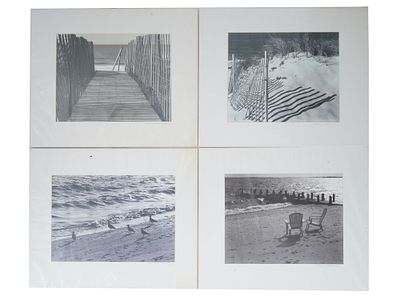 STEVEN ALBAHARI AMERICAN LANDSCAPE PHOTOGRAPHS FRAMED. A lot of four black-and-white photos by 