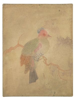 ABANINDRANATH TAGORE INDIAN MIXED MEDIA PAINTING. Mixed media painting, watercolor and pencil on 