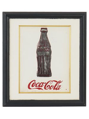 ANDY WARHOL AMERICAN POP ART LITHOGRAPH COCA COLA. Andy Warhol, American, 1928 to 1987, color