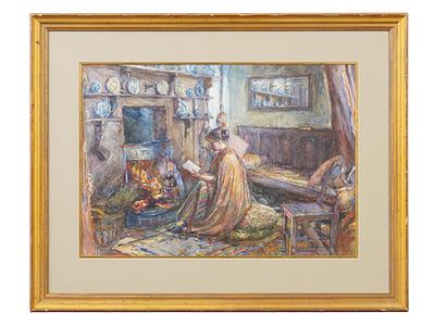 GEORGE LILLY ANDERSON ENGLISH WATERCOLOR PAINTING. George Lilly Anderson, British, born 1870