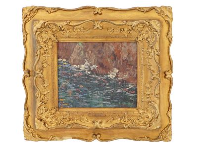 GUSTAVE LOISEAU FRENCH POST IMPRESSIONIST PAINTING. Gustave Loiseau, French, 1865 to 1935, a