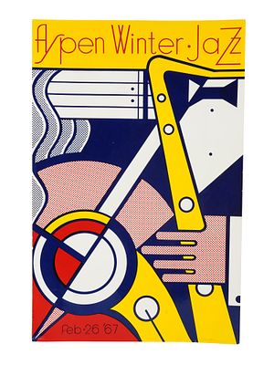 LTD AMERICAN LITHOGRAPH ROY LICHTENSTEIN SIGNED. A limited edition color lithograph on paper