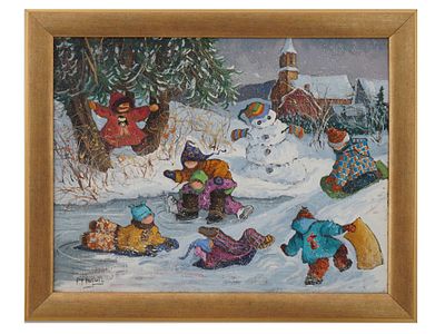PAULINE PAQUIN CANADIAN MIXED MEDIA ARTWORK 2005. A mixed media artwork on canvas by Pauline