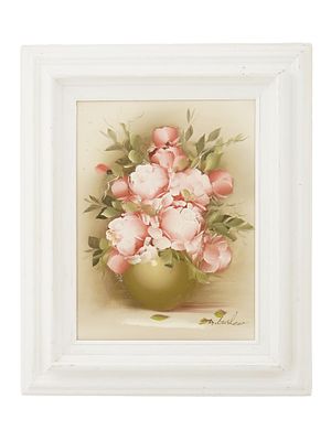 VINTAGE OIL ON CANVAS STILL LIFE PAINTING. A vintage oil on canvas still life painting. The
