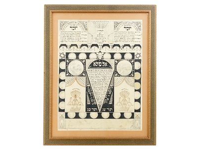 ANTIQUE MANUSCRIPT YIZKOR AND EL MALE RACHAMIM PRAYERS. An antique ink-on-paper manuscript from
