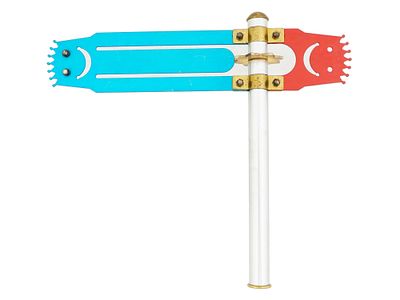 MODERN JUDAICA NOISE MAKER MADE BY AN ISRAELI ARTIST. A modern Judaica noise maker made by an