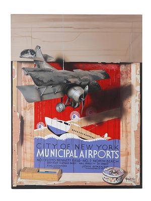 FRANCISCO RODRIGUEZ RUIZ OIL MIXED MEDIA PAINTING. Francisco Rodriguez Ruiz, born 1982, an oil 