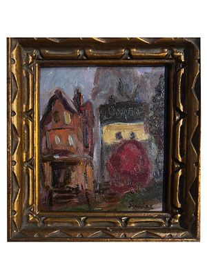 SIGNED CHAIM SOUTINE RUSSIAN FRENCH OIL PAINTING. Signed Chaim Soutine, Russian, Jewish, French 