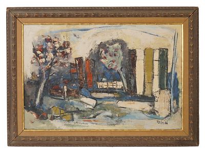 ALEXANDER REDEIN AMERICAN EXPRESSIONIST OIL PAINTING. Alexander Redein, American, 1912 to 1990 