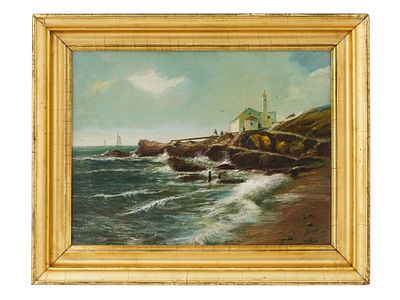 ANTIQUE EUROPEAN SCHOOL OIL PAINTING BY SCHNEIER. An antique European School oil on canvas 