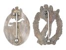 PAIR OF WWII NAZI GERMAN MILITARY AWARD BADGES. A lot of two World War II Nazi German military Image - 1