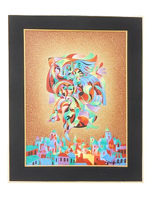 SERIGRAPH THE CITYS JOY BY ANATOLE KRASNYANSKY 376/495. Anatole Krasnyansky, Ukrainian, 1930 to 