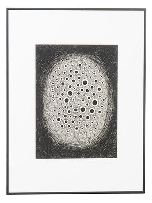 YAYOI KUSAMA JAPANESE SCREENPRINT VISIONARY LIGHT 1995. Yayoi Kusama, Japanese, American, born 