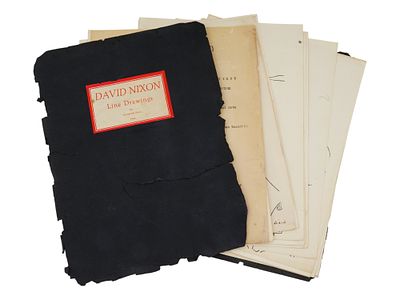 DAVID SINCLAIR NIXON LINE DRAWINGS EDITION BOOKLET 1943. A limited-edition booklet by David 