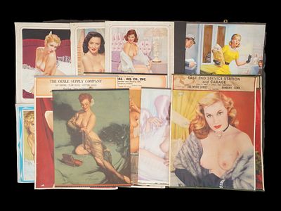LOT OF MID CENTURY AMERICAN PIN UP POSTERS. A lot of mid-20th century American Pin-Up photo and 
