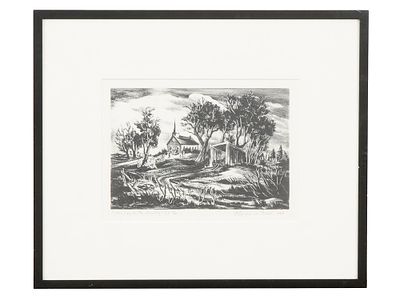 LTD AMERICAN LITHOGRAPH BY REGINALD NEAL SIGNED. Reginald Neal, American, 1909 to 1992, a 