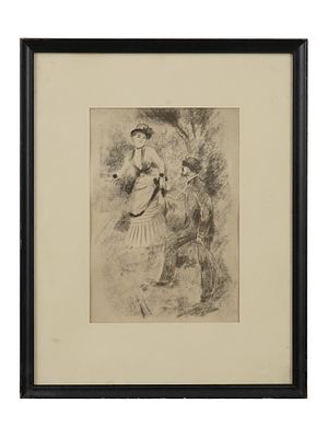 AFTER PIERRE AUGUSTE RENOIR IMPRESSIONIST LITHOGRAPH. After Pierre-Auguste Renoir, French, 1841 