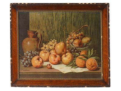 AFTER GIUSEPPE FALCHETTI ITALIAN STILL LIFE PRINT. After Giuseppe Falchetti, Italian, 1843 to 