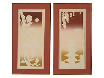 LTD EMBOSSED LITHOGRAPHS BY PAUL SZABO SIGNED. Paul Szabo, Sioux, born 1947, a pair of limited 