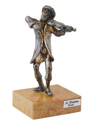 ISRAELI 925 STERLING SILVER SCULPTURE BY A KEDEM. A. Kedem, a 20th century Israeli sculptor, a 
