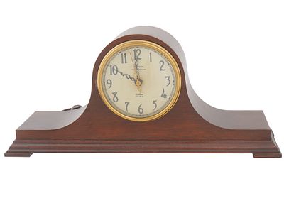 VINTAGE REVERE WESTMINSTER CHIME MANTEL CLOCK. A Revere mantel clock with Westminster chime. 