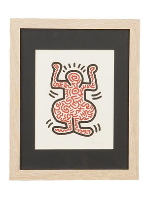 POP ART LUDO 1 LITHOGRAPH SIGNED KEITH HARING. A Pop Art lithograph titled Ludo 1 from Ludo 