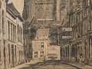 1928 DUTCH CHURCH ETCHING BY MARIUS JANSSEN SIGNED. Marius Janssen, Dutch, 1885 to 1957, an Изображение - 4