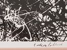 ABSTRACT LITHOGRAPH PRINT SIGNED JACKSON POLLOCK. A black and white lithograph on paper, signed Изображение - 2