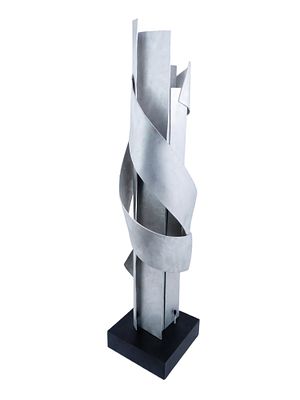 ISRAELI ABSTRACT COLUMN SCULPTURE BY DINA RECANATI. Dina Recanati, Israeli, 1928 to 2021, a 