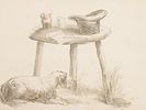 GEORGE MORLAND ENGLISH LITHOGRAPH DOG AND HAT SIGNED. George Morland, English, 1763 to 1804, a Изображение - 1