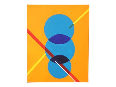 RAFFAELE DRAGANI ITALIAN ABSTRACT PAINTING W COA. Raffaele Dragani, alias RAF, born 1951, oil on 