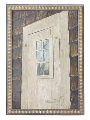 AMERICAN OIL PAINTING BY JACK TYLER 1967. An American oil painting on canvas, signed and dated 