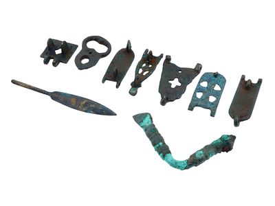 COLLECTION OF ANCIENT BYZANTINE EMPIRE KEY PARTS. A collection of ancient Byzantine Empire 