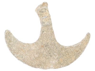 ANCIENT GREEK AXE HEAD VOTIVE AMULET LEAD 400 TO 100 BC. An ancient Greek axe head votive amulet 