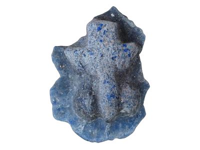 ANCIENT ROMAN BLUE GLASS EROTIC AMULET 100 TO 300 AD. An ancient Roman blue glass amulet 