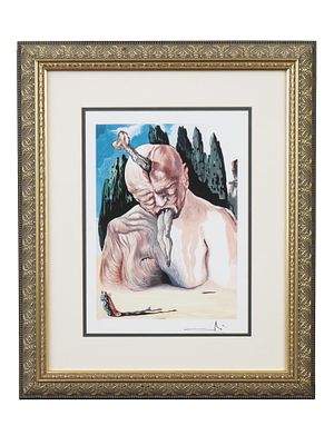 AFTER SALVADOR DALI FACSIMILE SIGNED THE DEVIL LOGICIAN. After Salvador Dali, Spanish, 1904 to 