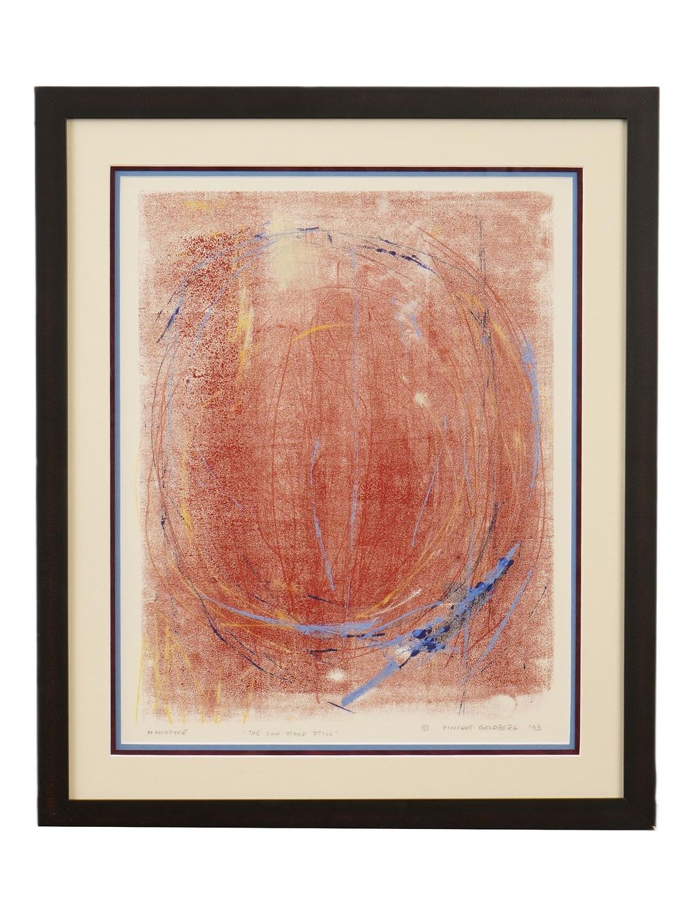 COLOR LITHOGRAPH ON PAPER BY GAIL PINCHOT GOLDBERG. A color lithograph on paper by Gail 