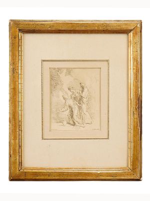 BERNARD PICART FRENCH ETCHING THREE MARYS AT THE TOMB. Bernard Picart, French, 1673 to 1733, The 