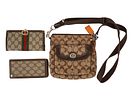 LOT OF LUXURY BRAND GUCCI BAGS WALLET EYEWEAR CASE. A collection of bags, a wallet, and a case. Image - 2
