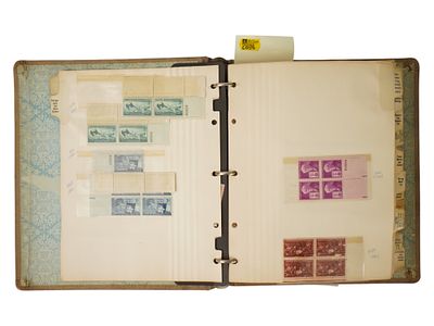 WWII ERA US POST STAMPS COLLECTION IN ALBUM. A lot of US Post stamps in an album. World War II 