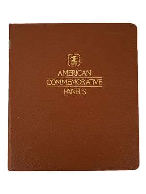 VINTAGE STAMP ALBUM OF AMERICAN COMMEMORATIVE PANELS. A set of vintage American Commemorative 