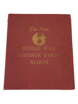 1952 MINKUS THE NEW WORLD WIDE POSTAGE STAMP ALBUM. The New World Wide Postage Stamp Album. 