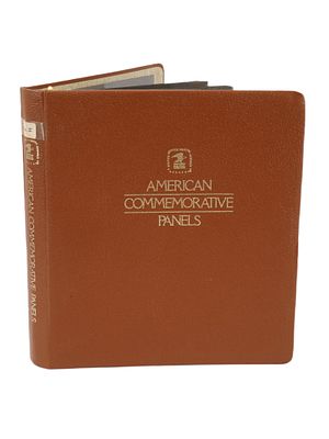 LOT OF VTG AMERICAN COMMEMORATIVE STAMPS IN ALBUM. A collection of vintage American stamps 