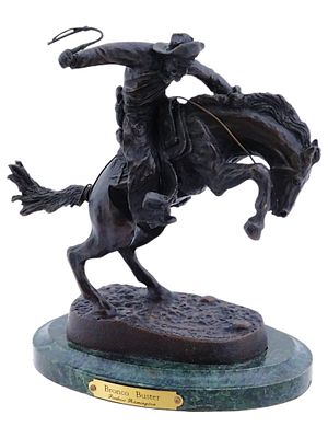 AFTER FREDERIC REMINGTON AMERICAN BRONZE SCULPTURE. After Frederic Remington, American, 1861 to 
