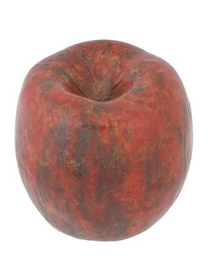 HANS HEDBERG SWEDISH FRENCH CERAMIC APPLE SCULPTURE. Hans Hedberg, 1917 to 2007, Swedish French 