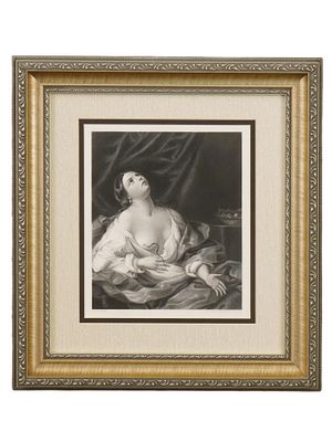 H C SHENTON 19TH CEN ENGRAVING AFTER GUIDO RENI. An antique 19th century engraving titled The 