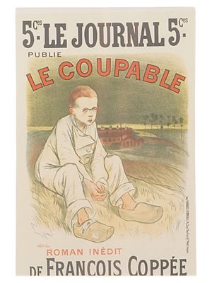 THEOPHILE STEINLEN SWISS LITHOGRAPH LE COUPABLE 1898. Theophile Alexandre Steinlen, Swiss, 1859 